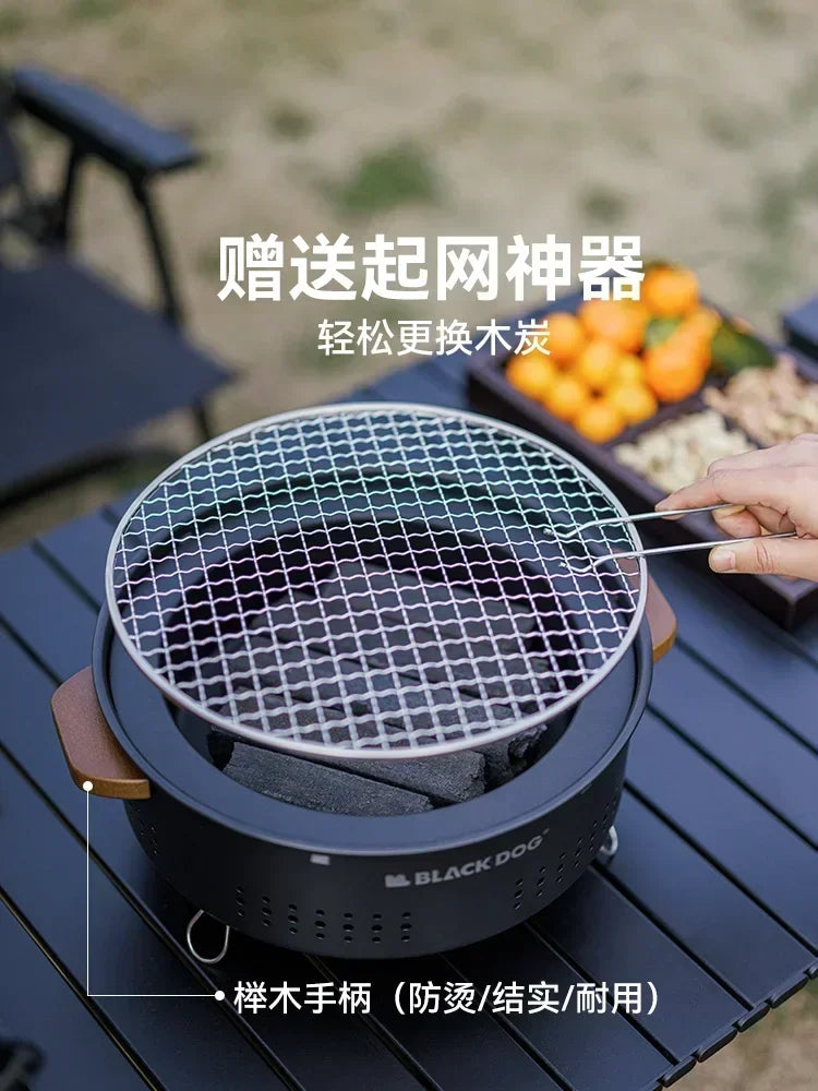 Black DOG Portable Camping Stove Stand Barbecue Accessory Wildsea Outdoor Bbq Wood Burning Stove Backpacking Burner Tourist The Clovii's Extravaganza!!!