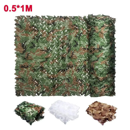 0.5x1m Outdoor Camping Hunting Woodland Camouflage Netting Sun Net Shelter camping equipment 캠핑용품 навесы toldos para exterior CMBs Fishing and Outdoor Gear