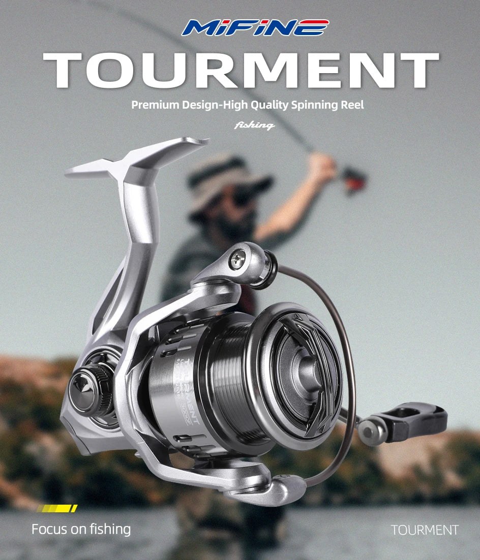 MIFINE TOURMENT-Fishing Reel, 8kg Max Drag, 800-4000 Series, 5.1:1, Saltwater, Freshwater, 6 + 1BB, Bass Wheel The Clovii's Extravaganza!!!