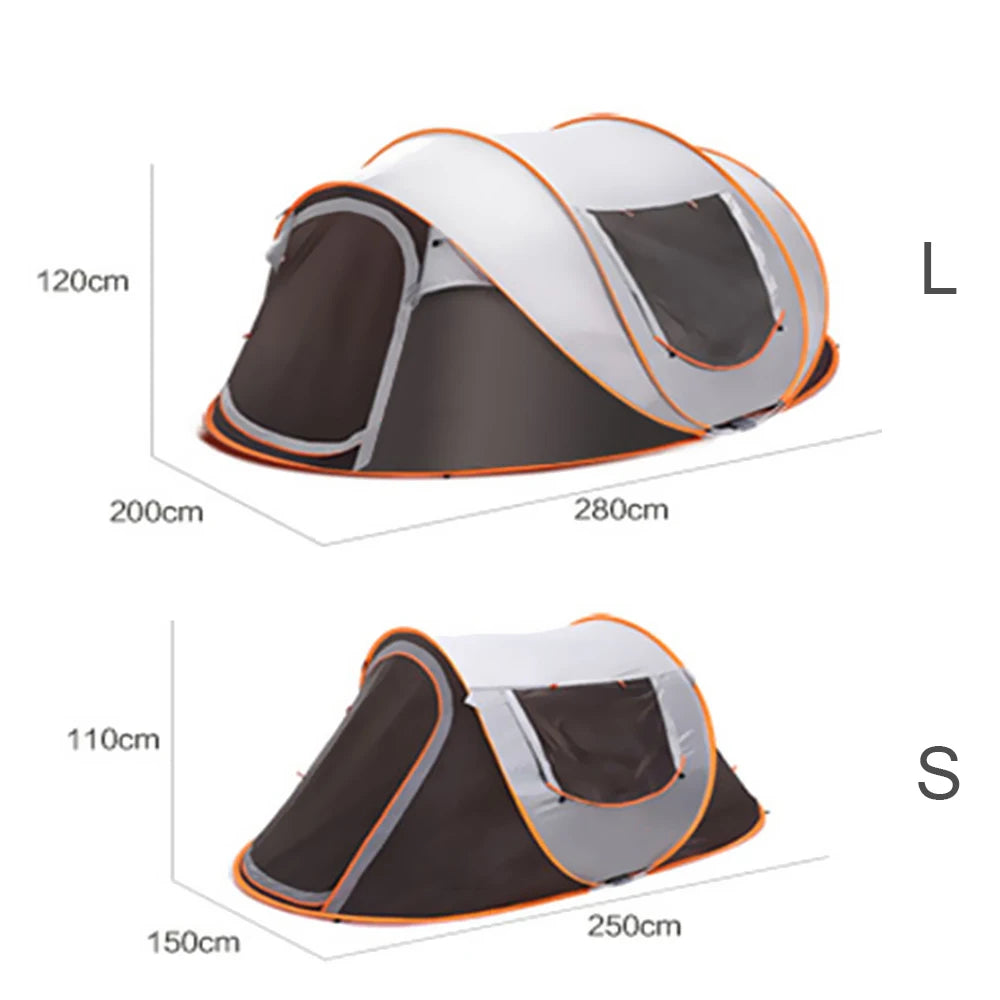 Outdoor Pop up Tent Full-Automatic Instant Unfold Rain-Proof Tent Family Ultralight Portable Dampproof Camping Tents for Tourism The Clovii's Extravaganza!!!