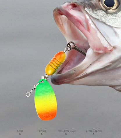 FTK New Spinner Fishing Lure 5.8g/6.3g/10.2/16.9/18.8g Hard Baits With Sharp Hooks Artificial Bait for Bass Fishing Accessories The Clovii's Extravaganza!!!