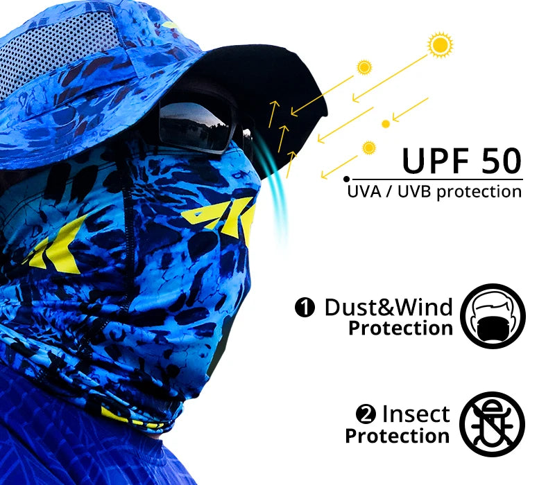 KastKing UV Protection Fishing Mask Breathable High Elasticity Outdoor Sportswear Headwear Scarfs Fishing Apparel Face Mask The Clovii's Extravaganza!!!