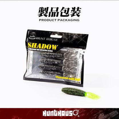 Hunthouse Fat ika soft fishing lure 10cm 10g 4pcs/bag easy shiner shad lures silicone leurre souple fishing black bass perch The Clovii's Extravaganza!!!