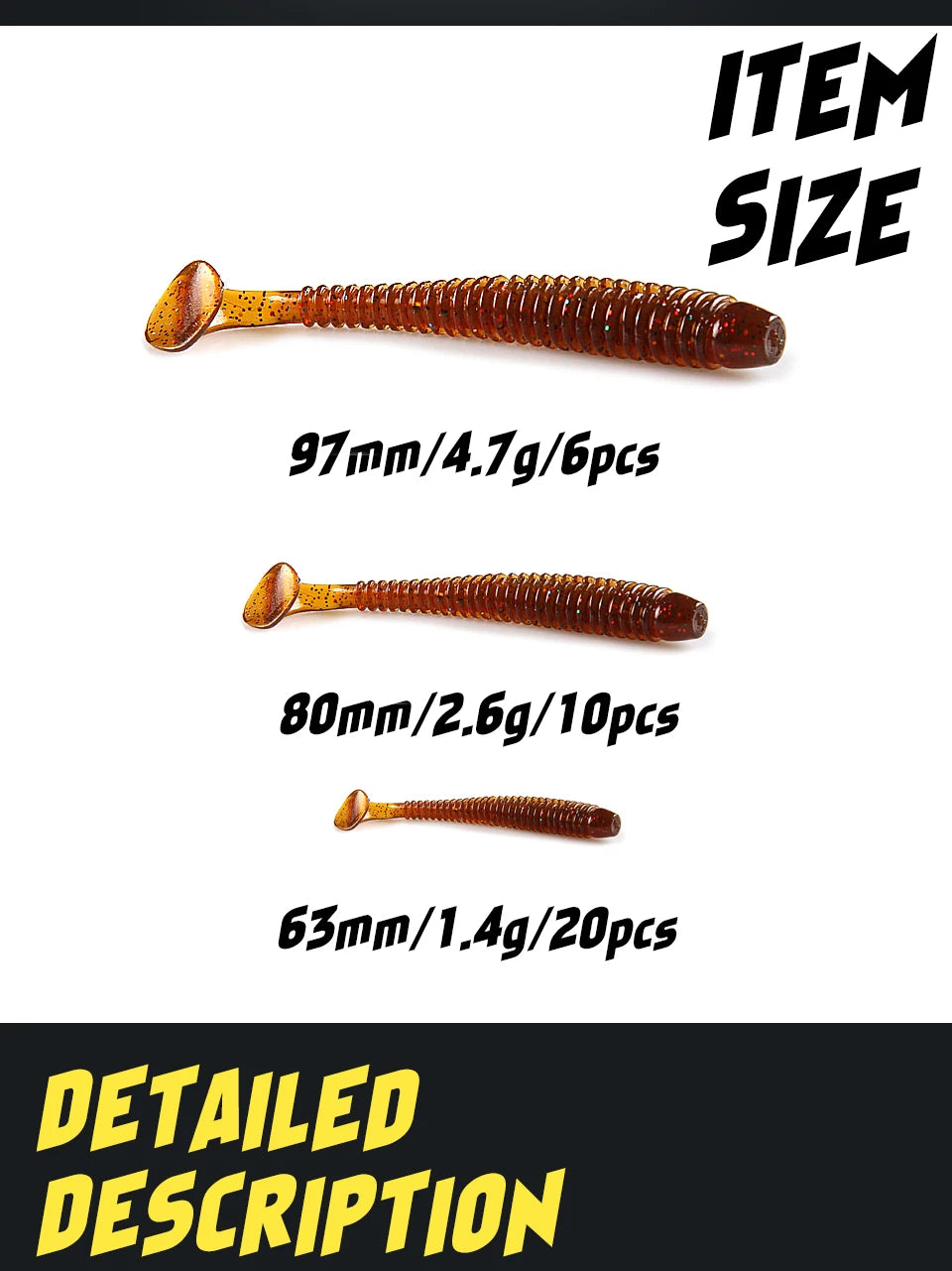 Supercontinent Impact Ring Shad Fishing Lure Soft 63mm 80mm 97mm Plastics Baits Swimbait Jigging Lure Artificial Baits The Clovii's Extravaganza!!!