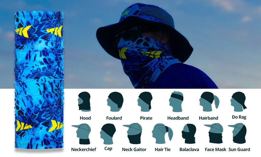 KastKing UV Protection Fishing Mask Breathable High Elasticity Outdoor Sportswear Headwear Scarfs Fishing Apparel Face Mask The Clovii's Extravaganza!!!