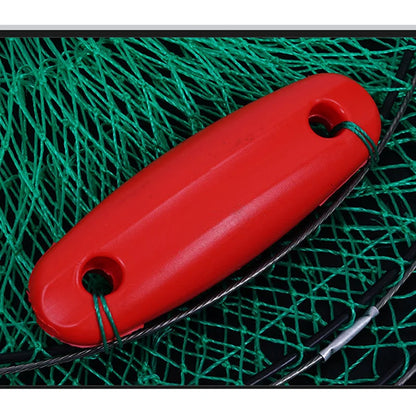 Lawaia Multi-float Fish Trap Net Bag Steel Wire Red /Yellow Floats Sea Fishing Net Cage Green Plastic Twisted Raft Fishing Tools The Clovii's Extravaganza!!!