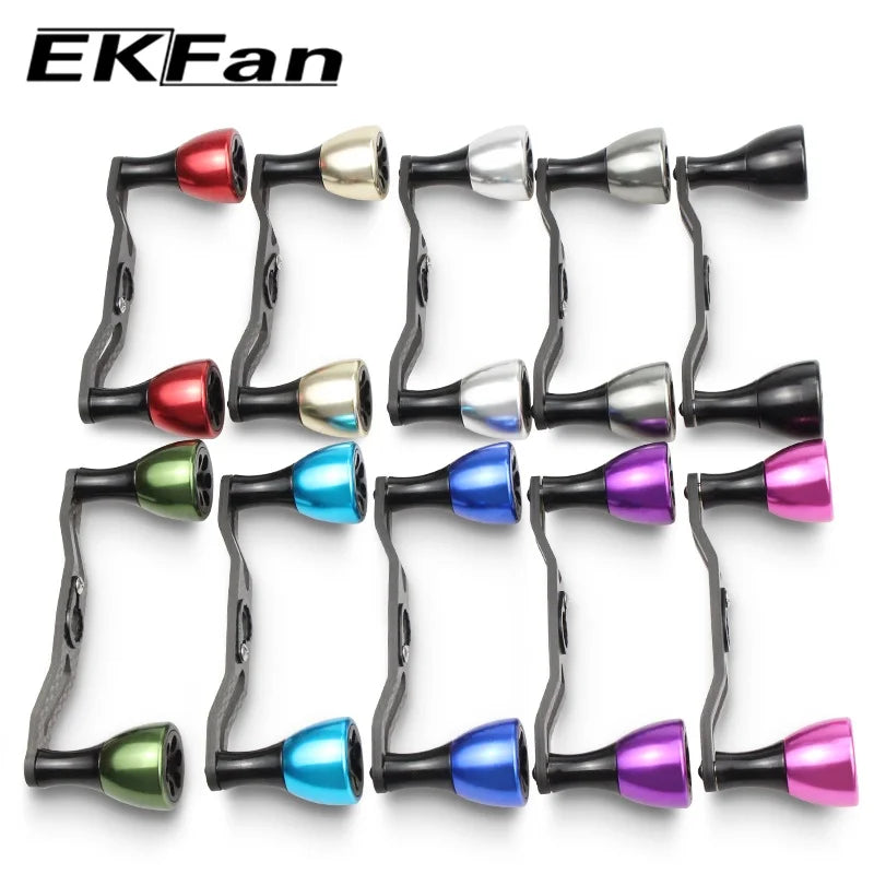 EKfan 130MM 105MM Suitable For DAI&SHI New Carbon Fiber Fishing Handle For Bait Casting Water-drop And Drum-Wheel Jig Reel The Clovii's Extravaganza!!!