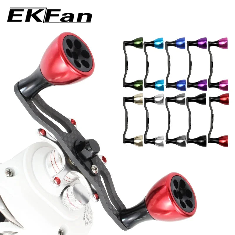 EKfan 130MM 105MM Suitable For DAI&SHI New Carbon Fiber Fishing Handle For Bait Casting Water-drop And Drum-Wheel Jig Reel The Clovii's Extravaganza!!!