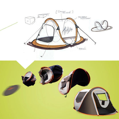 Outdoor Pop up Tent Full-Automatic Instant Unfold Rain-Proof Tent Family Ultralight Portable Dampproof Camping Tents for Tourism The Clovii's Extravaganza!!!