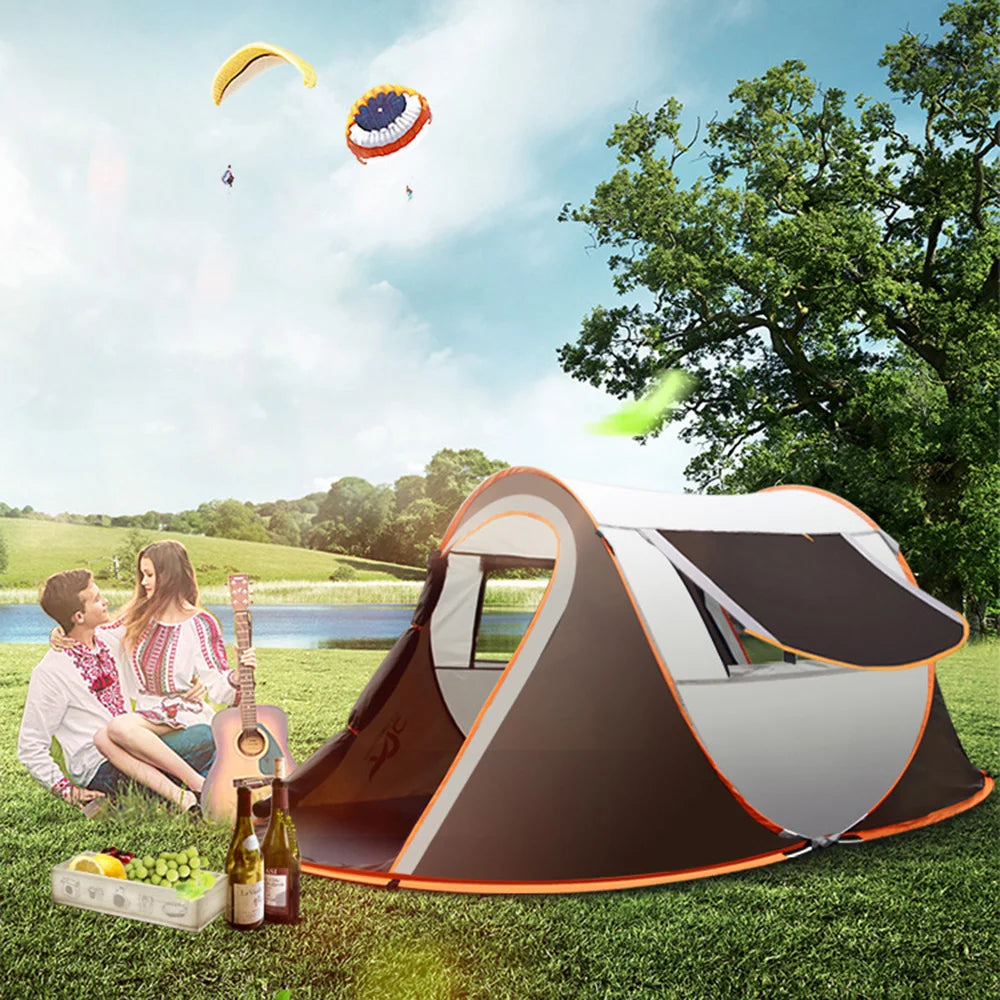 Outdoor Pop up Tent Full-Automatic Instant Unfold Rain-Proof Tent Family Ultralight Portable Dampproof Camping Tents for Tourism The Clovii's Extravaganza!!!