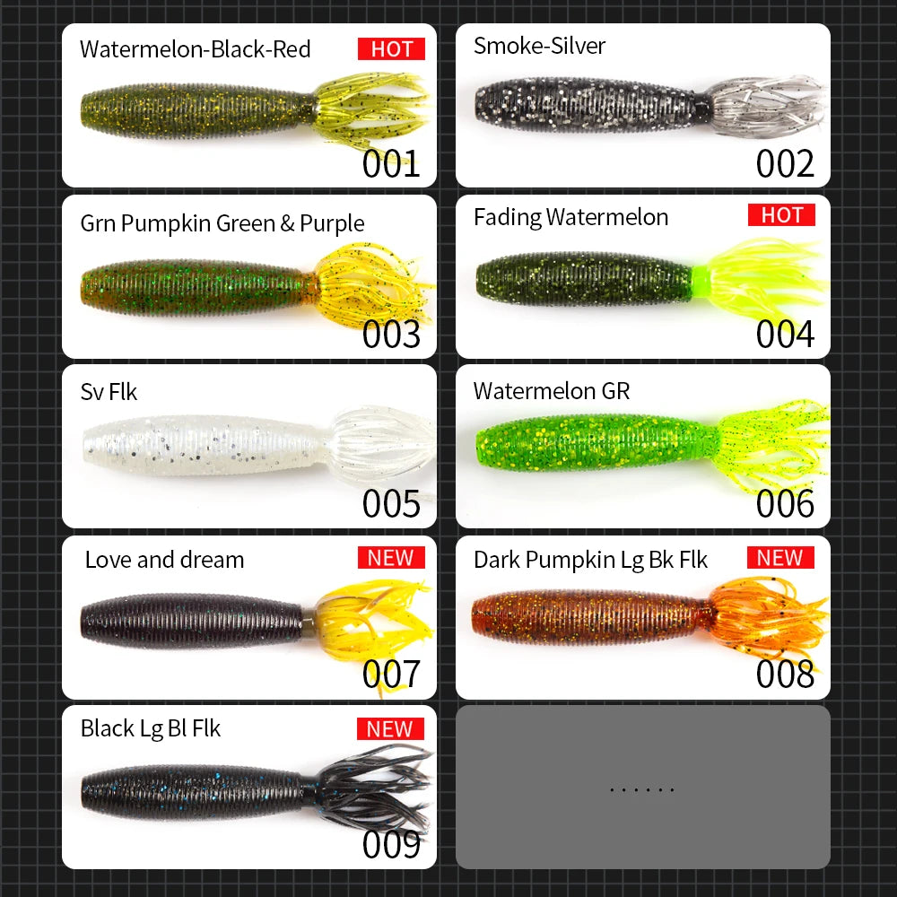 Hunthouse Fat ika soft fishing lure 10cm 10g 4pcs/bag easy shiner shad lures silicone leurre souple fishing black bass perch The Clovii's Extravaganza!!!