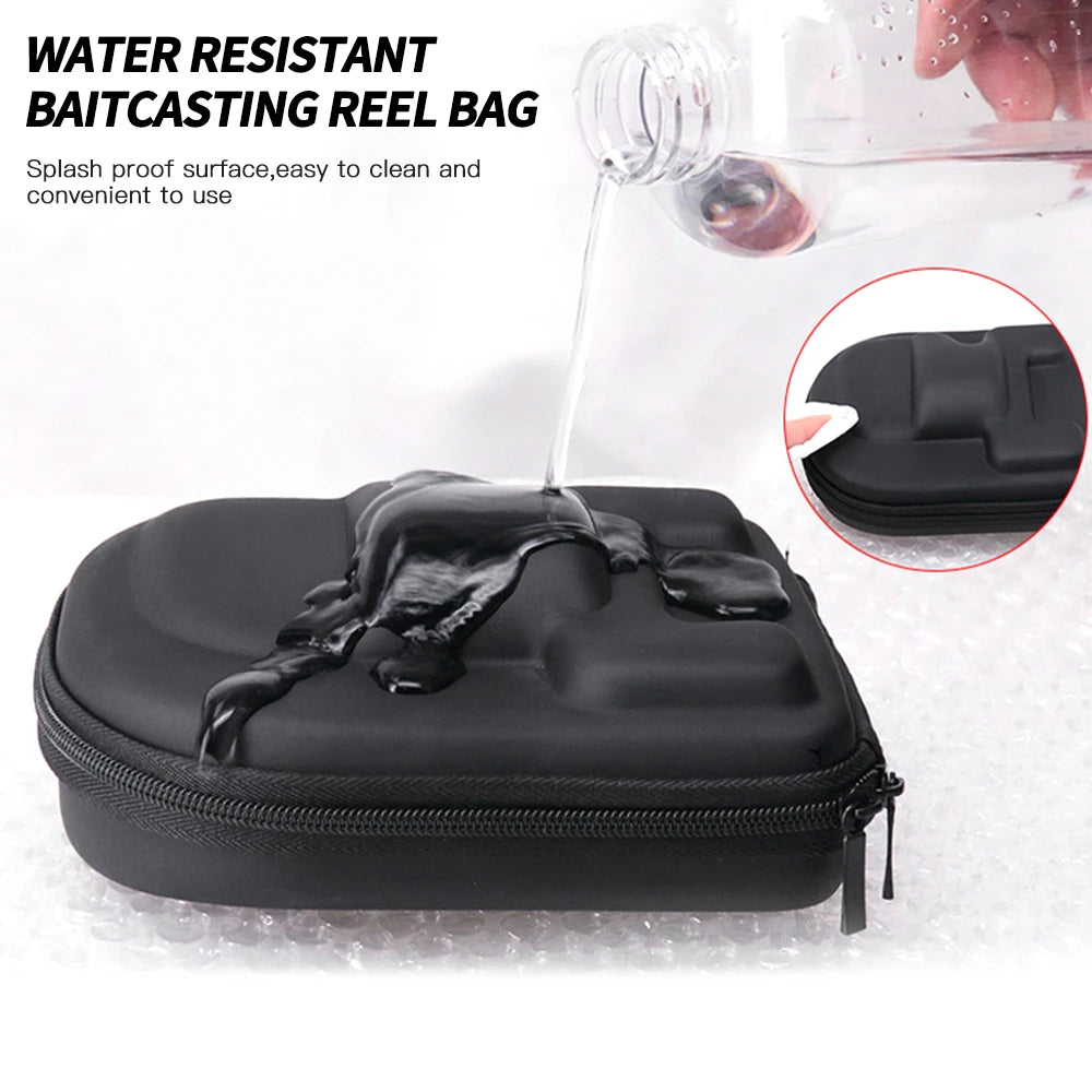 Fishing Reel Protective Case Water Resistant Hard EVA Box Pouch Built-in Anti-Pressure Sponge Baitcasting Wheel Bag Accessories The Clovii's Extravaganza!!!