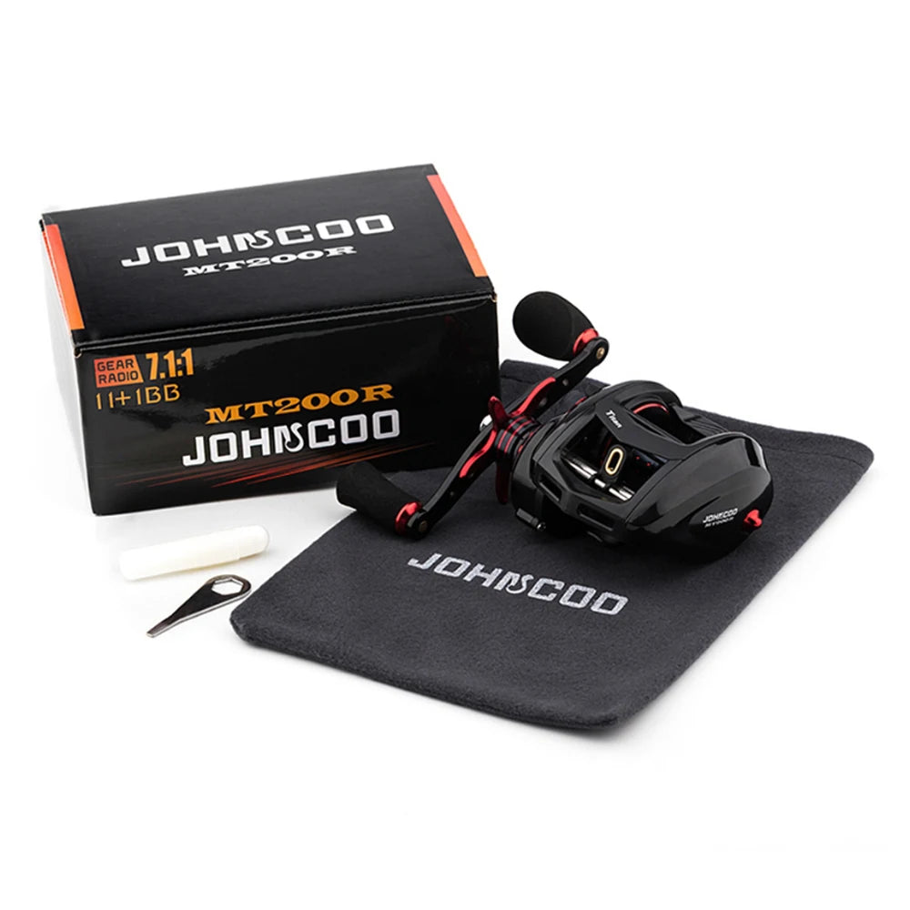 JOHNCOO Fishing reel MT200 Bait Casting Reel Big Game 13kg Max Drag jigging Fishing Reel 11+1 BB 7.1:1 Baitcasting reel The Clovii's Extravaganza!!!