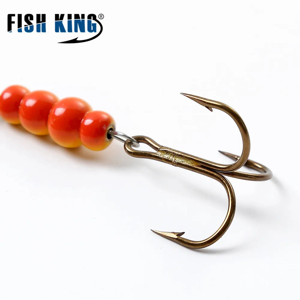 FISH KING 6 Color 0#-5# Spinner Bait With Treble Hooks 35647-BR Arttificial Bait Fishing Lure The Clovii's Extravaganza!!!