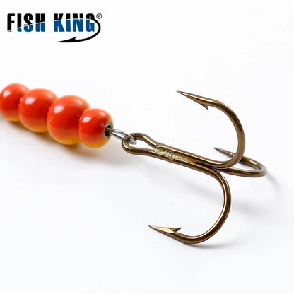 FISH KING 6 Color 0#-5# Spinner Bait With Treble Hooks 35647-BR Arttificial Bait Fishing Lure The Clovii's Extravaganza!!!