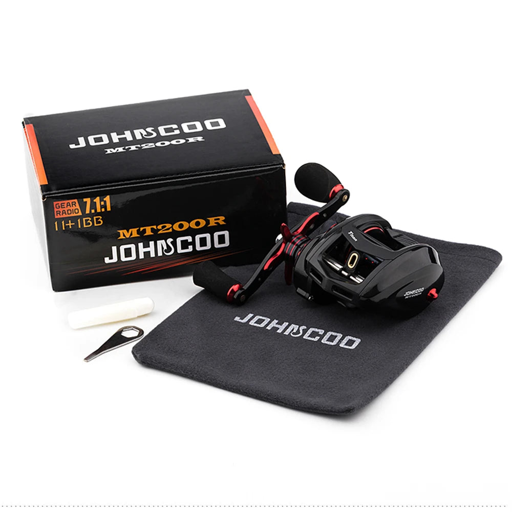 JOHNCOO Fishing reel MT200 Bait Casting Reel Big Game 13kg Max Drag jigging Fishing Reel 11+1 BB 7.1:1 Baitcasting reel The Clovii's Extravaganza!!!