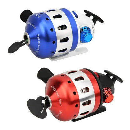 Fishing Reels for Slingshot Shooting Speed Ratio 3.6:1 BL35 Fishing Wheel Closed Metal Outdoor Hunting Fishing Tools CMBs Fishing and Outdoor Gear