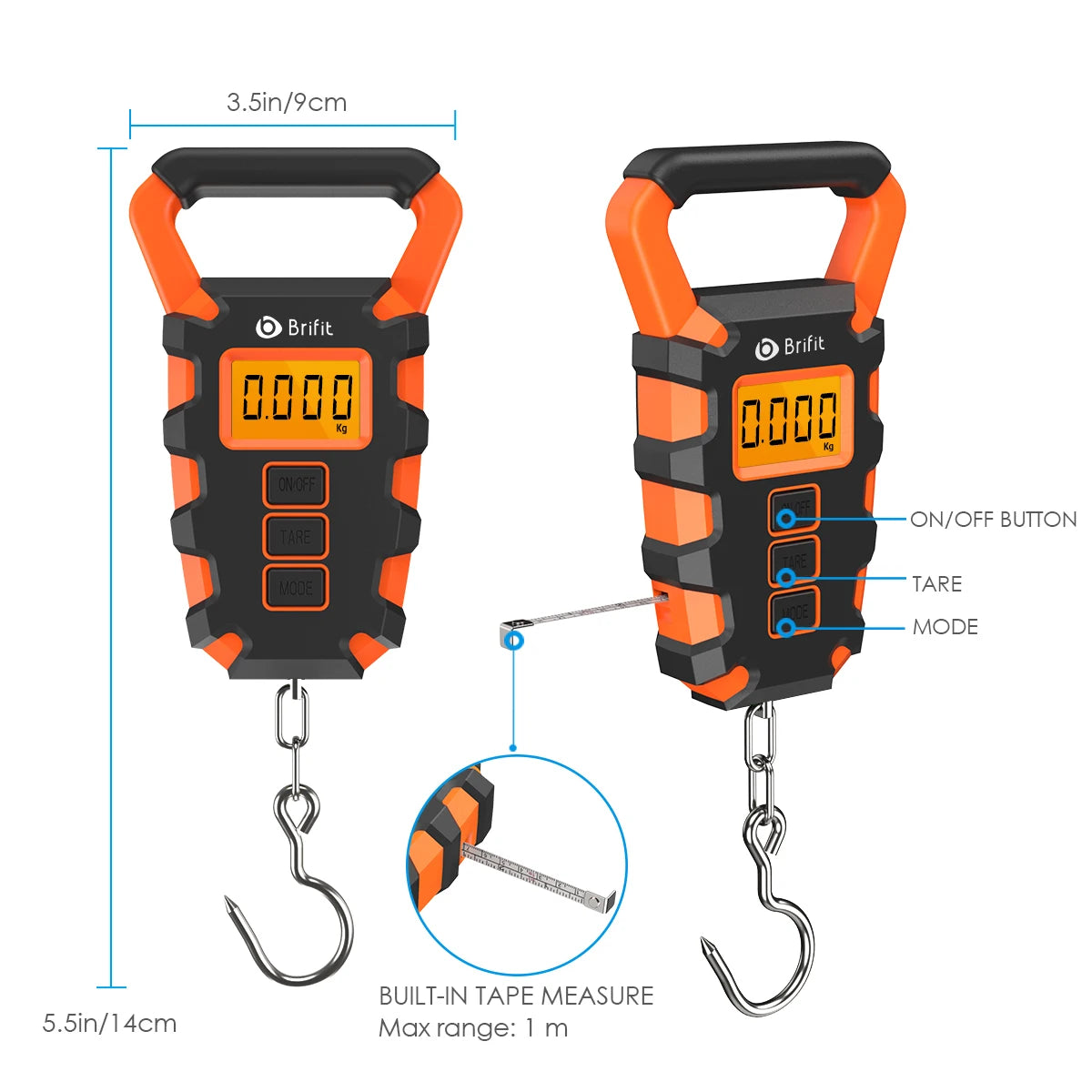 50KG Digital Fishing Scale with Ruler Portable Travel Luggage Weighing Scale Digital Fishing Scale Kitchen Food Scale The Clovii's Extravaganza!!!