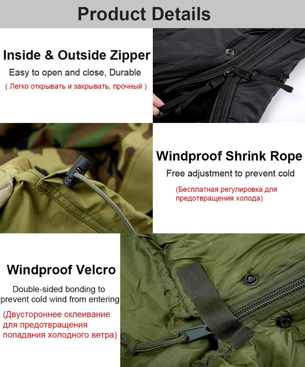 Akmax Army Military Modular Sleeping Bags System, Multi Layered with Bivy Cover for All Season, Woodland/Multicam The Clovii's Extravaganza!!!