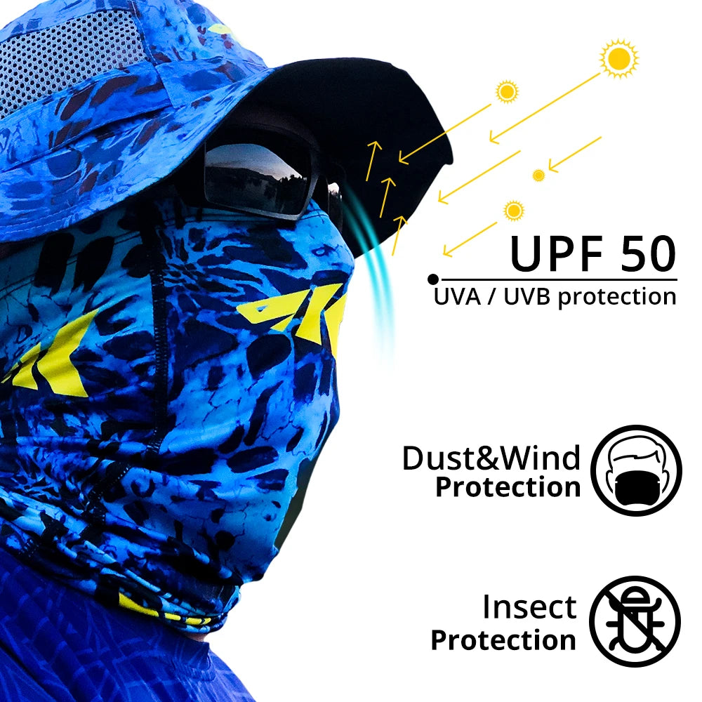 KastKing UV Protection Fishing Mask Breathable High Elasticity Outdoor Sportswear Headwear Scarfs Fishing Apparel Face Mask The Clovii's Extravaganza!!!