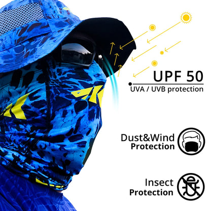 KastKing UV Protection Fishing Mask Breathable High Elasticity Outdoor Sportswear Headwear Scarfs Fishing Apparel Face Mask The Clovii's Extravaganza!!!