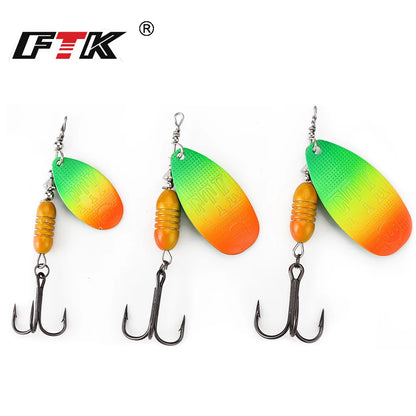 FTK New Spinner Fishing Lure 5.8g/6.3g/10.2/16.9/18.8g Hard Baits With Sharp Hooks Artificial Bait for Bass Fishing Accessories The Clovii's Extravaganza!!!