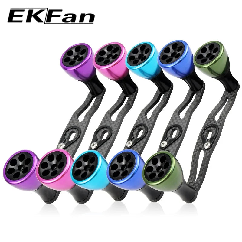 EKfan 130MM 105MM Suitable For DAI&SHI New Carbon Fiber Fishing Handle For Bait Casting Water-drop And Drum-Wheel Jig Reel The Clovii's Extravaganza!!!