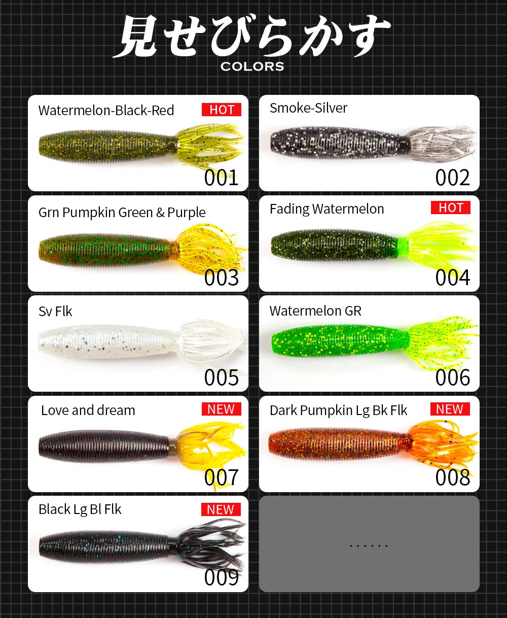 Hunthouse Fat ika soft fishing lure 10cm 10g 4pcs/bag easy shiner shad lures silicone leurre souple fishing black bass perch The Clovii's Extravaganza!!!