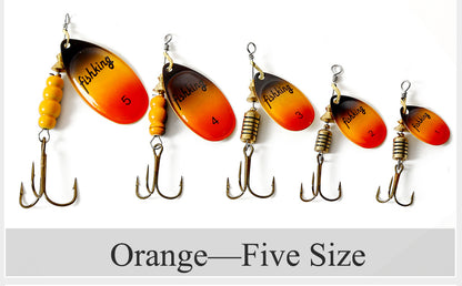 Spinner Bait Fishing Lure 3.9g 4.6g 7.4g 10.8g 15g Rotating Spinners Spoon Lures pike Metal With Treble Hooks Fishing goods The Clovii's Extravaganza!!!