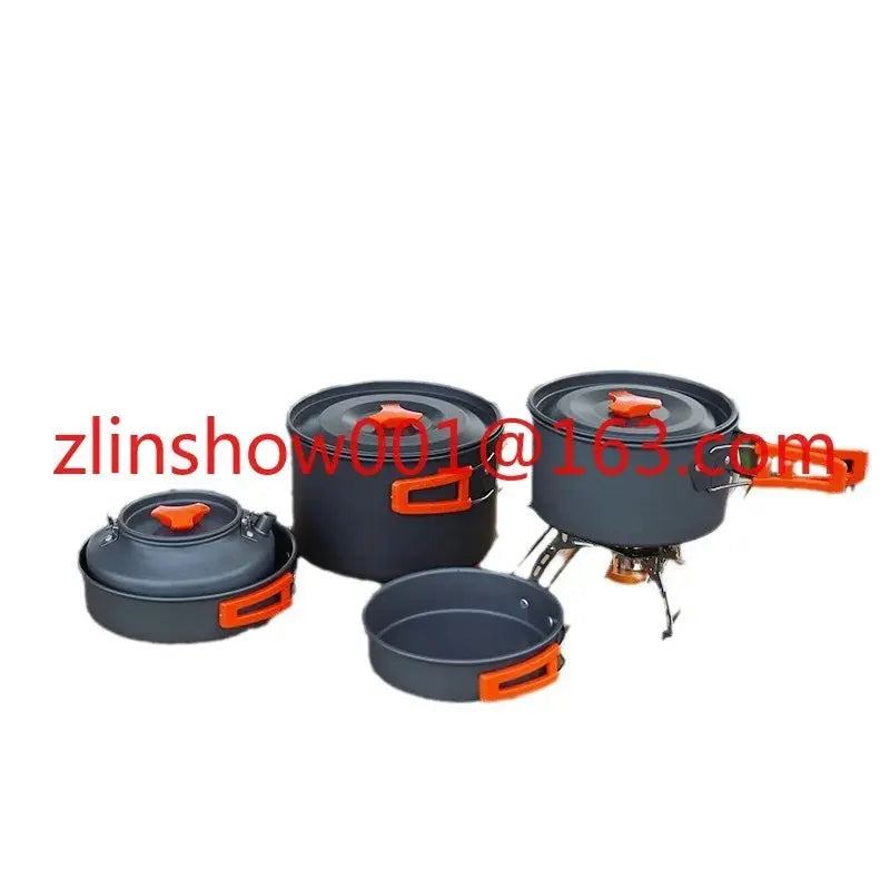 Outdoor Camping Picnic Supplies Equipment Portable Cookware Combination Suit Wild Picnic Stoves CMBs Fishing and Outdoor Gear