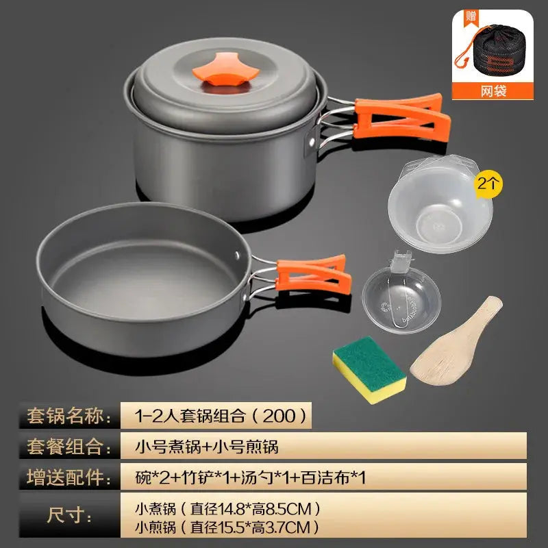 Outdoor Camping Picnic Supplies Equipment Portable Cookware Combination Suit Wild Picnic Stoves - The Clovii's Extravaganza!!!