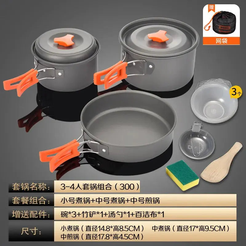 Outdoor Camping Picnic Supplies Equipment Portable Cookware Combination Suit Wild Picnic Stoves - The Clovii's Extravaganza!!!