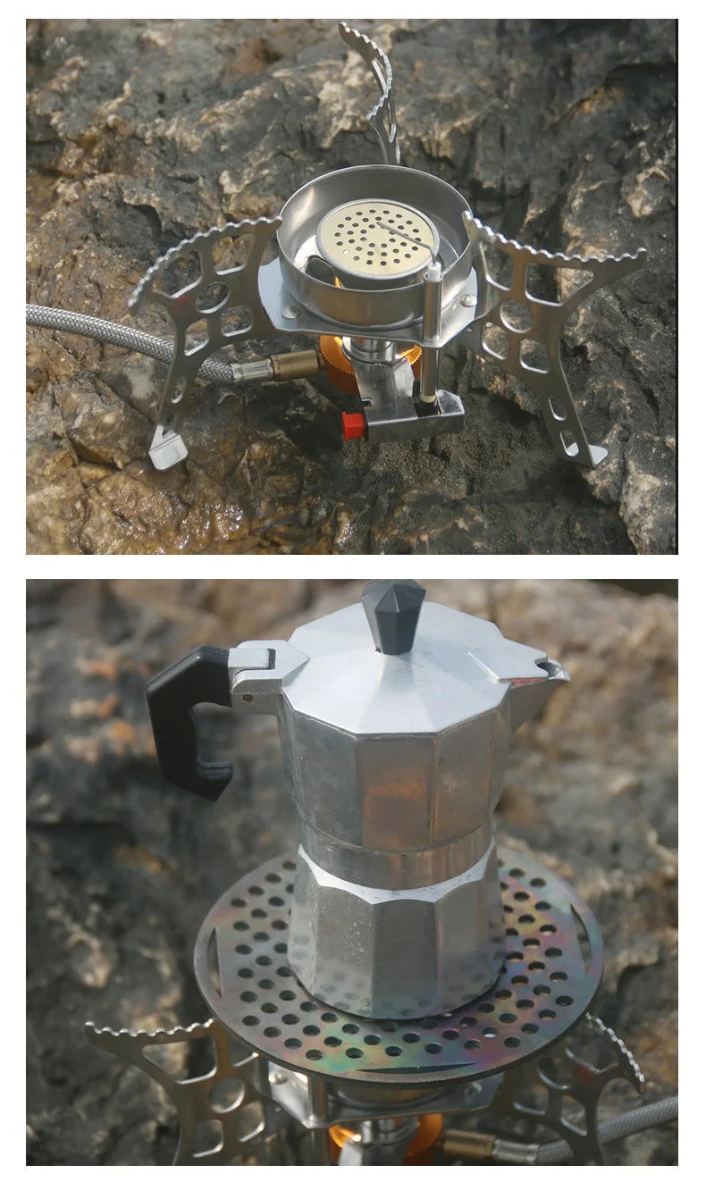 Widesea Camping Tourist Burner 3000W Gas Stove Cookware Portable Furnace Picnic Barbecue Tourism Supplies Outdoor Recreation The Clovii's Extravaganza!!!