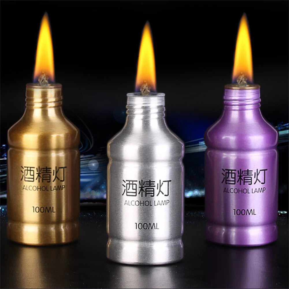 100ML Portable Metal Lamp Alcohol Liquid Stove Adjustable For  Traveling Survival Camping Home Lab Reaserch Outdoor Tools The Clovii's Extravaganza!!!