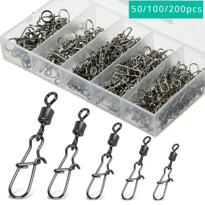 Delysia King 50/100/200 Piece Set of  Fishing connector fishing gear kit The Clovii's Extravaganza!!!