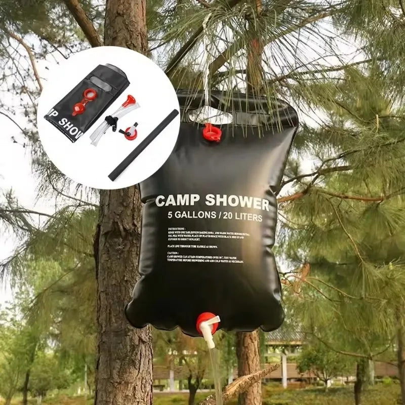 Car Camping Equipment, Shower Water Bag, Picnic Water Storage Bag, Shower Water Bag, Outdoor Camping Folding Water Bag CMBs Fishing and Outdoor Gear