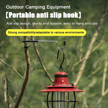 Camping Light Pole Hook Stainless Steel Tent Pole Lamp Hook Multifunctional Outdoor Light Stand Hook Camping Equipment CMBs Fishing and Outdoor Gear