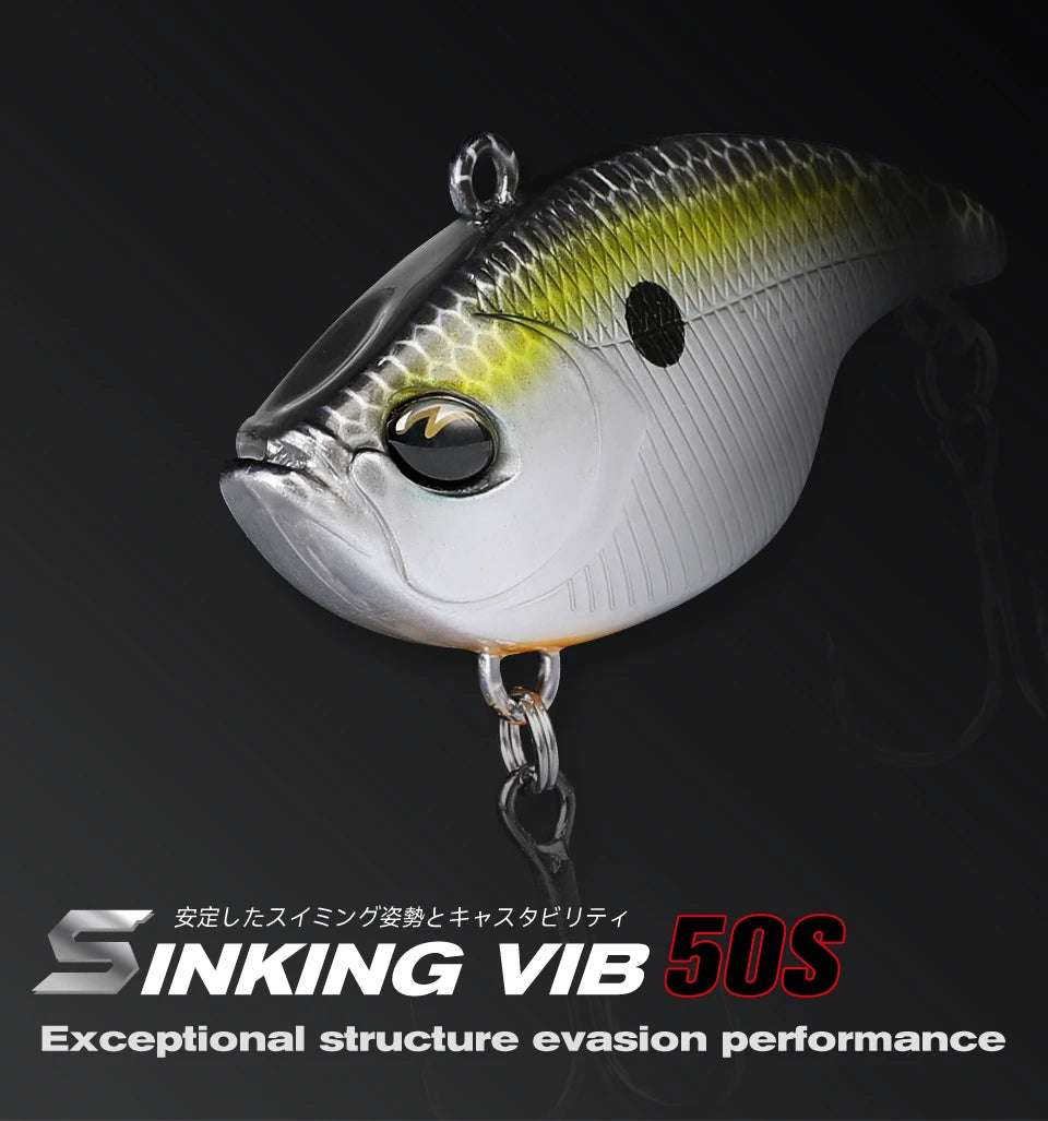 TSURINOYA 50S Vibration TEMPTER 50mm 12.5g Long Casting Sinking Fishing Lure VIB Winter Fishing Lipless Hard Bait For Pike Bass The Clovii's Extravaganza!!!