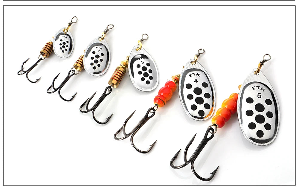 3.9g-15g Metal Spiner Bait Fishing Lure Spinner Fishing Spoon Lure Spinnerbait Hard Artificial Bait Pike Tackle The Clovii's Extravaganza!!!