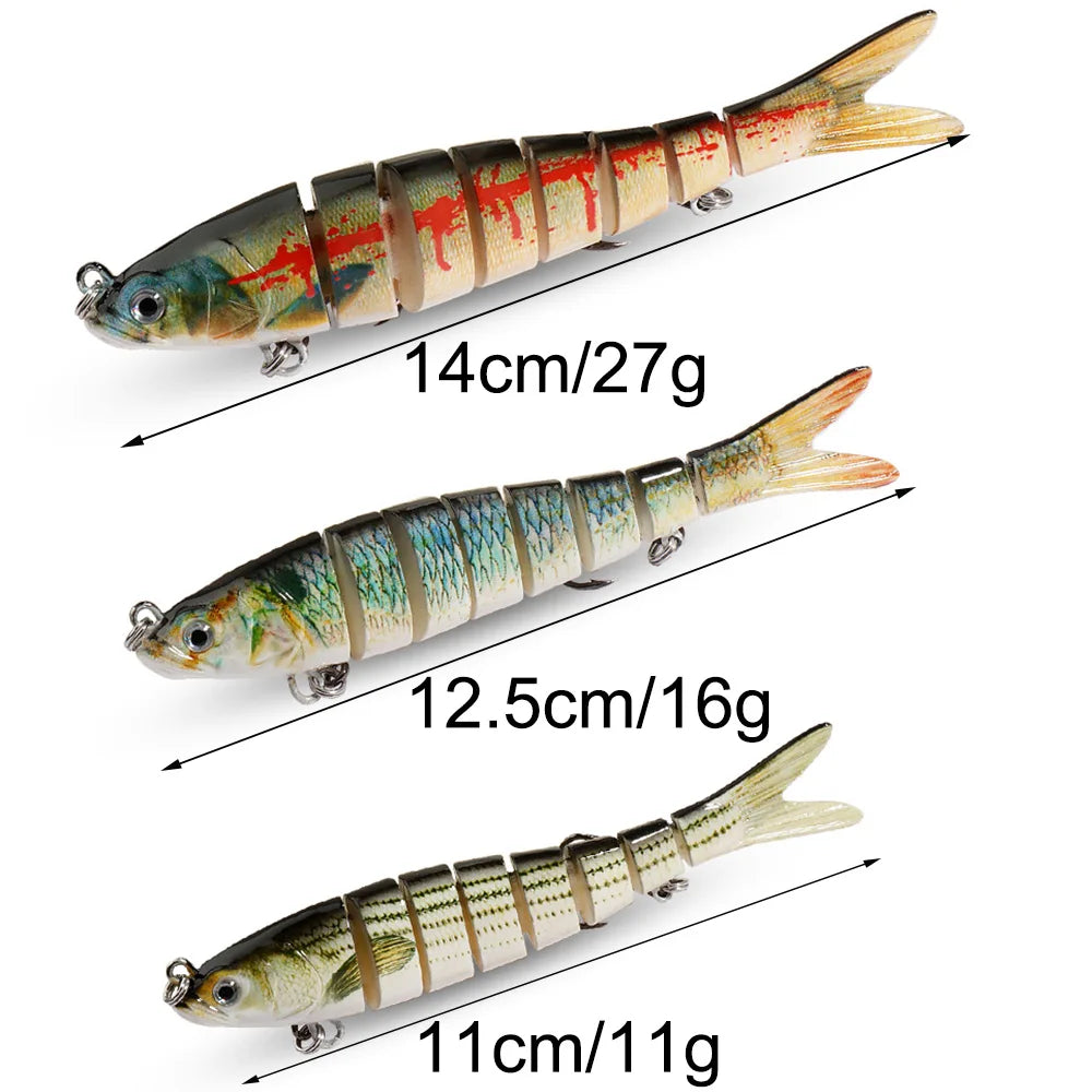 Swimbait 11g 16g 27g Multi Joint Lure Slow Sinking Bionic Fish Swimming Pesca Bass Treble Hook Carp Fishing Tackle Hard Bait The Clovii's Extravaganza!!!