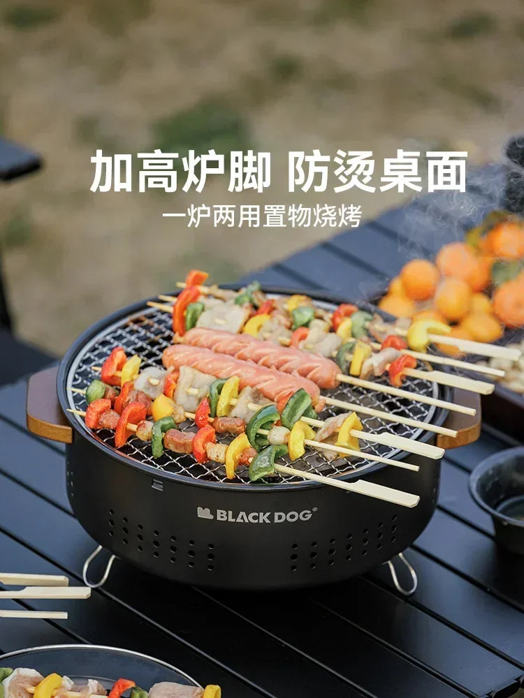 Black DOG Portable Camping Stove Stand Barbecue Accessory Wildsea Outdoor Bbq Wood Burning Stove Backpacking Burner Tourist The Clovii's Extravaganza!!!