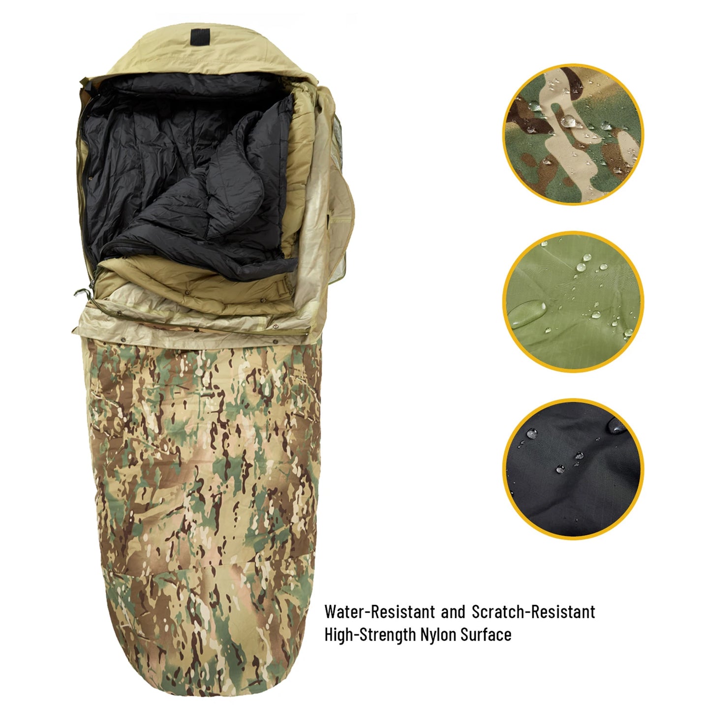 Akmax Army Military Modular Sleeping Bags System, Multi Layered with Bivy Cover for All Season, Woodland/Multicam The Clovii's Extravaganza!!!