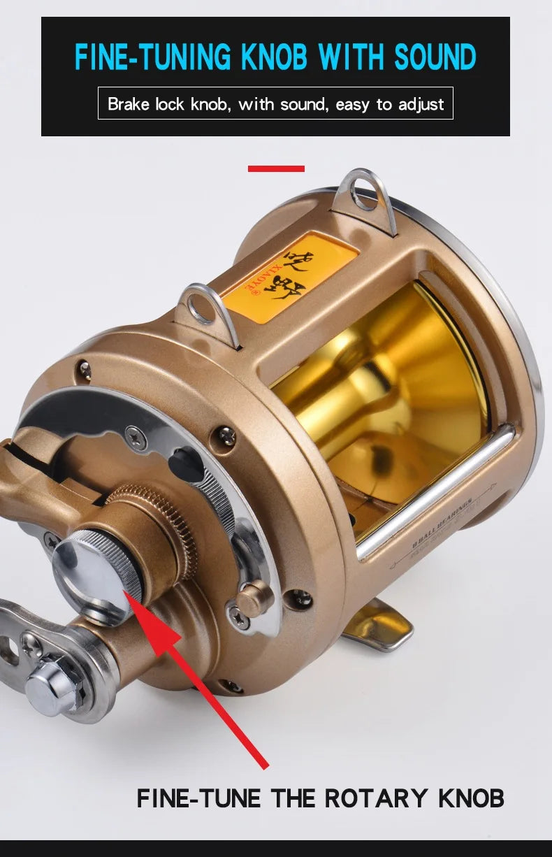 New TG-9000 trolling reel 8BB deep sea boat reel 24KGS fishing force speed ratio 3.4:1 drum reel The Clovii's Extravaganza!!!