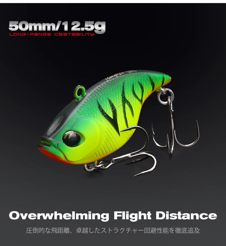 TSURINOYA 50S Vibration TEMPTER 50mm 12.5g Long Casting Sinking Fishing Lure VIB Winter Fishing Lipless Hard Bait For Pike Bass The Clovii's Extravaganza!!!