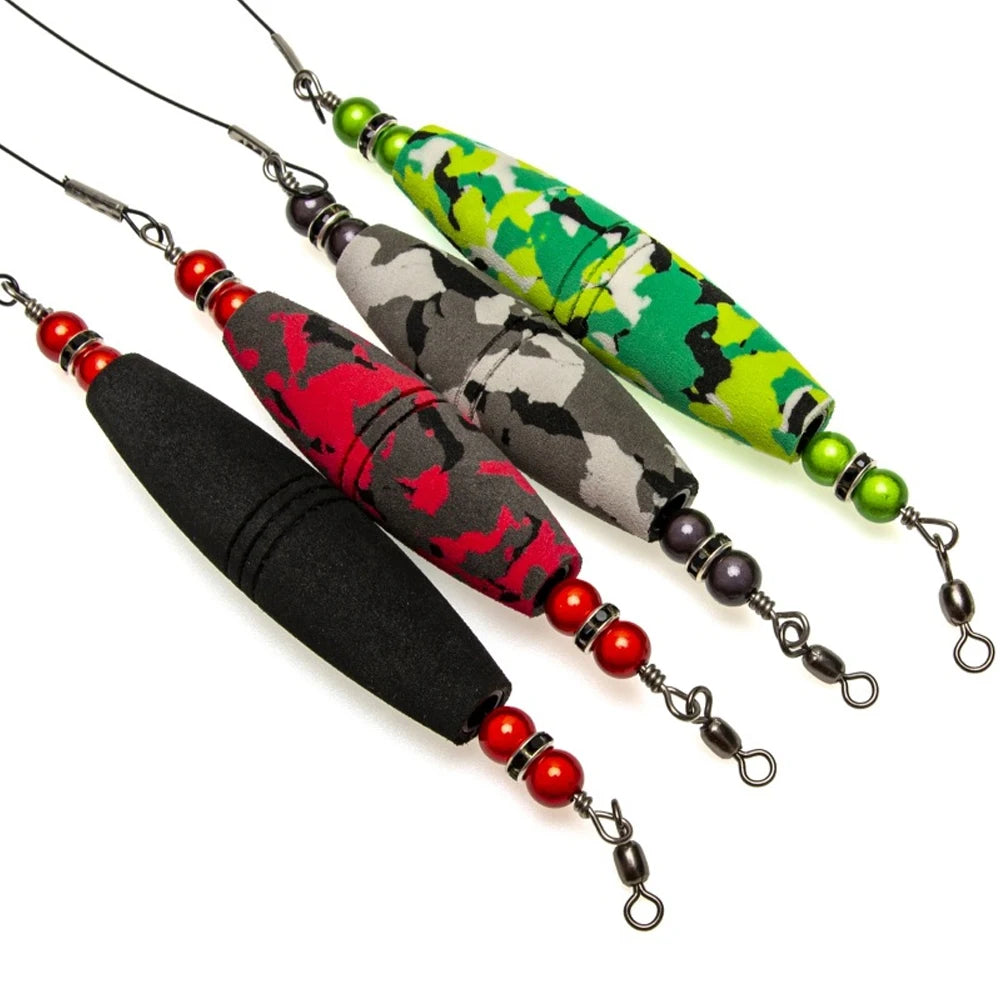 4PCS Catfish Float Rigs with Hook Fishing Bobbers High Buoyancy Catfishing Floats Catfish Rattling Line Float Fishing Tackles The Clovii's Extravaganza!!!