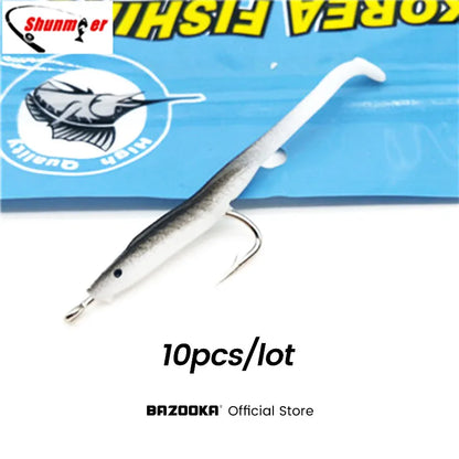 Bazooka 1g Fishing Lure Eel Lure Set T Tail Silicone Easy Shiner Soft Baits With Hook Small Fish Artificial Pesca Leurre Winter The Clovii's Extravaganza!!!