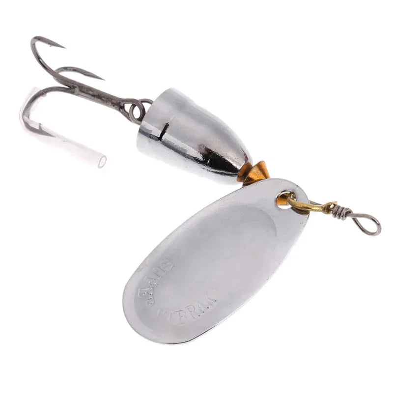 Rotating Spinner Bait with Treble Hook Metal Lure Brass Hard Artificial Spoon Bait Copper Freshwater Creek Trout Fishing Tackle The Clovii's Extravaganza!!!