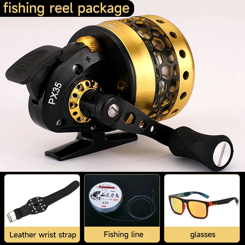 PX35 Aluminum Alloy Fish Reel 6+1 Bearing Left and Right Hand General Closed Fishing Boat Special Artifact for Fish Shooting The Clovii's Extravaganza!!!