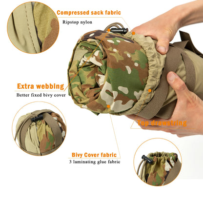 Akmax.cn Bivy Cover Sack for Military Army Modular Sleeping Bags, Multicam Camo/Woodland/UCP The Clovii's Extravaganza!!!