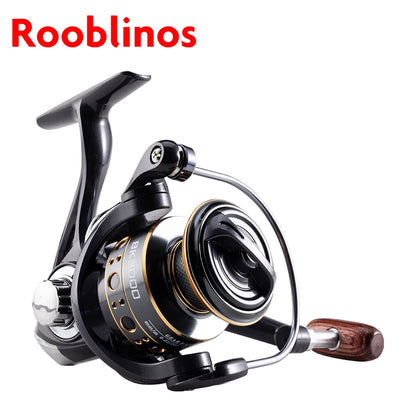 Rooblinos BK Spinning Fishing Reels For Saltwater Freshwater Metal Spool Left/Right Interchangeable Trout Carp Fishing Tackle CMBs Fishing and Outdoor Gear